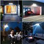 OUSFOT Lampe Solaire Exterieur, 180 LED Lumiere Solaire Exterieur Détecteur de Mouvement, 3 Modes Projecteur LED Angle d'éclaira