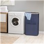 105L Grand Panier à Linge avec Poignées en Bambou