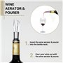 Tire-bouchon décapsuleur et coupe-capsule, bouchon de bouteille, aérateur de vin