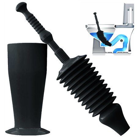 Luigi's Ventouse Deboucheur WC - Déboucheur de Toilettes Surpuissant et Flexible - Soufflet Débouche Toilette - Ventouse pour De