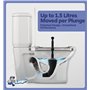 Luigi's Ventouse Deboucheur WC - Déboucheur de Toilettes Surpuissant et Flexible - Soufflet Débouche Toilette - Ventouse pour De