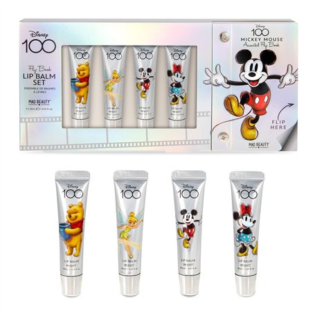 MAD BEAUTY. Baume à Lèvres Disney 100 Lip Balm Set