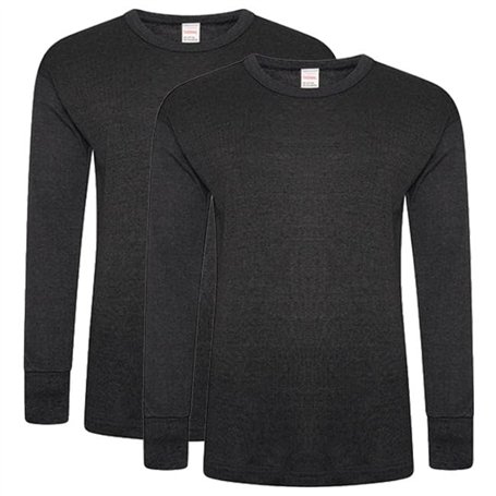DOLCE ENVY Lot de 2 hauts thermiques à manches longues pour homme