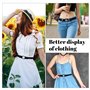 Laughhe 2 Pièces Ceinture Sans Boucle, Unisexe Réglable pour Jeans Pantalon Robe, Élastique Invisible pour Femme ou Homme