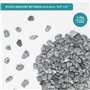 BELLE VOUS Galets Naturels Décoratifs Gris - 3,4 kg de Mini Pierres Assorties - Gravier de Rivière Décoratif pour Vases - Pots d