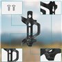 Belle Vous Porte Bidon Noir à Rangement Latéral pour Vélo - Porte Gourde Léger et Sportif pour Le Vélo - Support Porte Bouteille