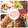Chstarina 4 Pcs Plateaux à Compartiments Reutilisable, Assiettes de Service de Collation, Assiette de Fruits, Plateaux en Plasti