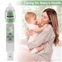 Colexy Mouche Bébé Électrique Aspirateur Nasal, 5 Niveaux d'Aspiration avec Musique et Lumière, 3 Embouts Silicone Doux, Anti-Re