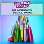 SHARPIE Marqueurs permanents Fine Glam Pop en 34 couleurs et notes adhésives