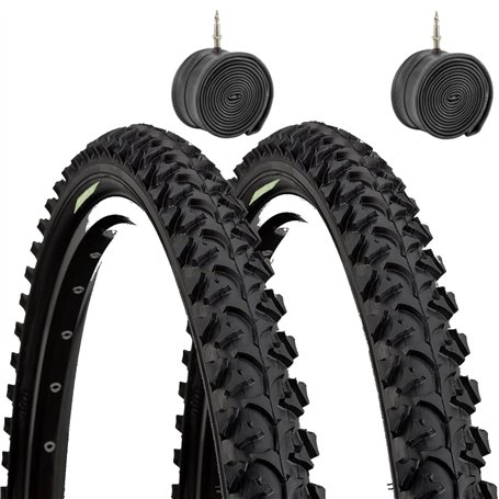 Paire de pneus de vélo de montagne 26 x 1