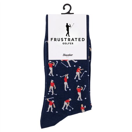 Shanker Chaussettes de golf Chaussettes de golfeur drôles en colère Cadeau de golf amusant pour hommes 1 paire