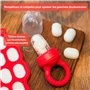 2en1 Alimentateur en Silicone et Anneau de Dentition
