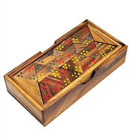 Crafty Artisan dominos Tri-ominos en bois Crafty Artisan dominos Tri-ominos en bois