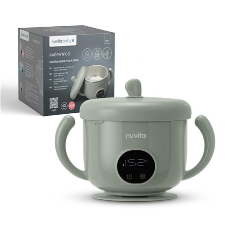 Nuvita 1980 Pappa'n'Go Chauffe-nourriture Portable pour Bébé – Rechargeable