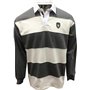 Traditional Craft Maillot de Rugby à Manches Longues avec Insigne en Métal