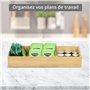 Winter Shore Rangement Couvert en Bambou [Lot de 2] - Range Couvert Tiroir Empilable pour Cuisine & Garde-Manger - Boite Rangeme