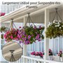 Winter Shore Plaques avec Oeillet M5 pour Suspension Lourde (Lot de 8) - Anneau Inox 50 mm pour Plantes Suspendues - Oeillet Ino