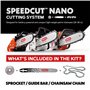 Oregon SpeedCut Nano - Kit de Conversion pour Tronçonneuse avec Chaîne & Guide de Tronçonneuse 30 cm (51 Maillons d'Entraînement