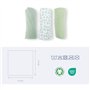 Lot de 3 langes - DOOMOO - Gaze de coton biologique - Certifié oeko-Tex - Vert