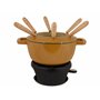 Cosy & Trendy Service à fondue en fonte "FONTESTIC" 6 personnes- Amber Gold-D18 Cm