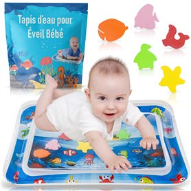 Tapis Eau Bebe Eveil | Aquarium Bebe Gonflable Pour Les Touts Petits | Tapis Sensoriel Bébé & Tapis de Motricité Bébé Pour Éveil
