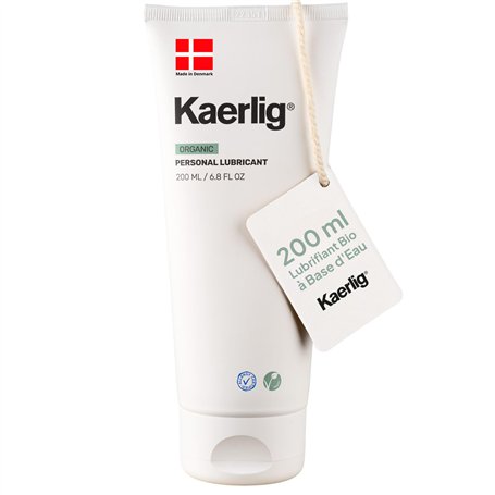 Kaerlig Lubrifiant Bio à Base d’Eau 200 ml - Compatible avec Préservatifs