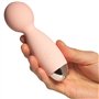 Sinful Peach Mini Wand Vibromasseur - Mini Magic Wand vibrante avec 7 vibrations et 3 vitesses - Mini vibromasseurs Feminin Clit