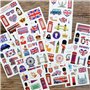 Lot de 20 feuilles de tatouages temporaires Union Jack 2022 pour 70e anniversaire de la reine, accessoires de fête du jubilé de 