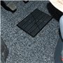 NICOLIE 1 Pièces Universel Noir PVC Tapis De Sol De Voiture Tapis Talon Pied Tapis Pédale Patch Couverture 23X15 Cm Tapis De Voi