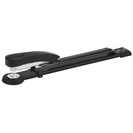 OFFICER PRODUCTS Agrafeuse à manches longues/agrafe jusqu'à 50 feuilles noir/métal/manches longues Agrafeuse à manches longues I