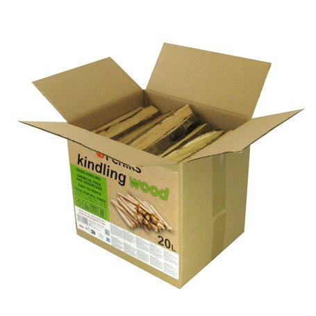 Feniks Bois d'allumage 20 litres (environ 5 à 6 kg) – Bois sec pour cheminée et barbecue (longueur env. 25 cm)