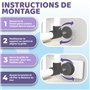 WunderHippo – 4X Patins de Protection Murale – Protection Murale sans Perçage – Grille et Barrière de Sécurité pour Escalier & P