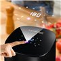 Lehmann LHODF-1435 Friteuse à air chaud avec 8 programmes de cuisson, Airfryer avec revêtement antiadhésif et écran LCD, Friteus