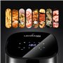 Lehmann LHODF-1435 Friteuse à air chaud avec 8 programmes de cuisson, Airfryer avec revêtement antiadhésif et écran LCD, Friteus