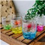 Glasmark Lot de 6 bocaux en verre de 250 ml - Sols peints colorés