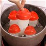 Retoo Chaudière à œufs pour 6 œufs sans coquille antiadhésive pour 6 œufs sans coquille, Accessoires de chaudière à œufs de cuis