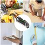 Retoo Niveau à Bulle Laser Avec Ruban à Mesurer 250cm, Laser en Croix, Règle en Acier 16cm
