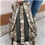 Retoo Sac à Dos Style Militaire 50L Grand Volume Sac à Dos Multifonction pour École Trekking Randonnée Camping Voyage Pêche Esca