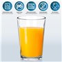 Vilde Lot de 12 verres universels - Verres à eau, jus de fruits - Haute résistance aux chocs - Verres à jus - Verres à jus - Ver