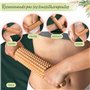MagicBeech Rouleau de massage en 100% bois de hêtre - rouleau de massage en bois avec poignée appareil de massage contre la cell