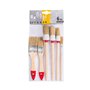 M7 Set de 6 Pinceaux 3 Plats 3 Ronds 0 "1.5" 2 "4" 6" Série 04 pour Travaux de Peinture avec Peintures et Vernis Couverture Unif