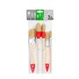 M7 Lot de 5 Pinceaux 3 Plats 2 Ronds 0" 3/4" 1,5" 2" 4" Série 03 pour Travaux de Peinture avec Peintures et Vernis Couverture Un