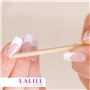 LALILL Bâtonnets en Bois 100 Pièces - Pousse Cuticules - Bâtonnets en Bois Orange pour Manucure, Pédicure - Bâtonnets Manucure s