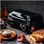 ADLER EUROPE Mini Gaufrier 2000W – Gaufrier Compact avec Revêtement Antiadhésif – Température Réglable – Gauffre Prépare 2 Grand