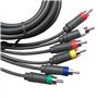 Jerilla Câble Composant AV Compatible avec Xbox 360 Console, Câble Audio Vidéo HD Câble RCA RGB 1080P pour HDTV/Moniteur
