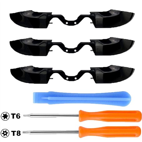 GOZAR Bouton De Pare-Chocs LB Rb De Rechange Et Amortisseur Avant pour Contrôleur Xbox One Elite