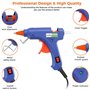 Dweyka Pistolet à Colle Chaude 75pcs Bâtons Chauffrage Rapide et Sûr Pistolet à Colle 20W, y Compris un Sac à Outils, Anti écoul