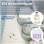 Mouche bébé seringue nasale 10ml ABBICARE™ sans BPA-CE | Kit 4 seringues avec embouts silicone + 2 pointes de remplissage et gui