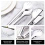 Pince de service en acier inoxydable 6 pièces, PUDSIRN 9 pouces pinces de service alimentaire apéritif buffet pinces fourchette,