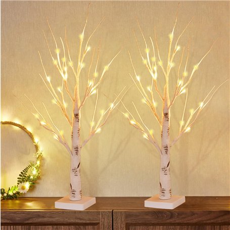 Lot de 2 Arbre Lumineux LED